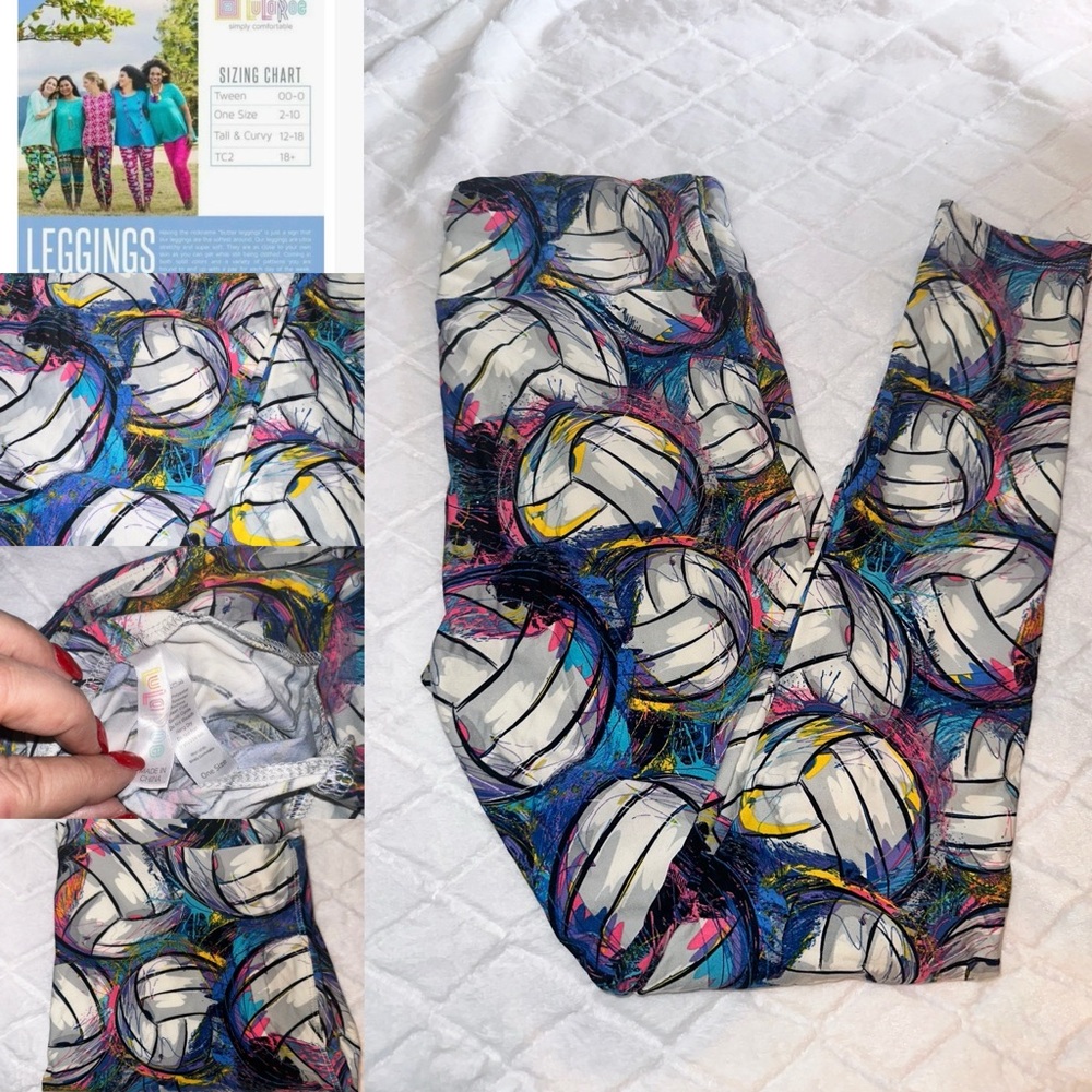 LULAROE🏐💙🌸VOLLEYBALL LEGGINGS